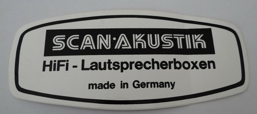 Werbe aufkleber scan akustik - scan,